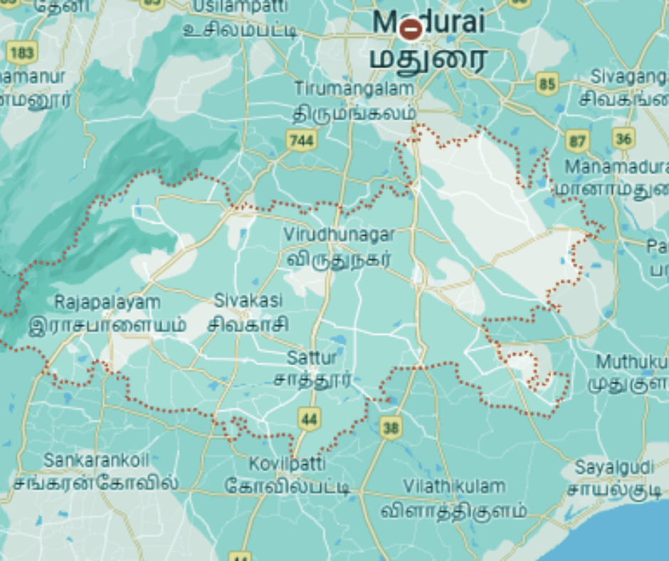 Virudhunagar district map